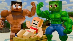 ХЕРОБРИН ПОДКАЧАЛСЯ И ОТОМСТИЛ ЗОМБИ? Майнкрафт мультфильм