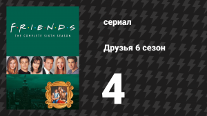 Друзья 6 сезон 4 серия «Эпизод, в котором Джоуи теряет свою медицинскую страховку» (сериал, 1999)