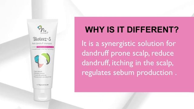 Best Anti Dandruff Shampoo | Shampoo for Men and Women | Biotees-S Anti Dandruff Shampoo | Fixderma