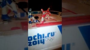 Матч Россия -Швеция. Настольный хоккей