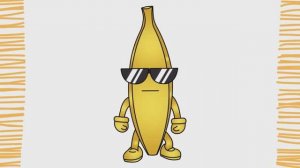 Как нарисовать КОЖУРУ БАНАНА ЗОЛОТИСТУЮ | СПОТЫКАЮЩИЕСЯ РЕБЯТА | шаг за шагом