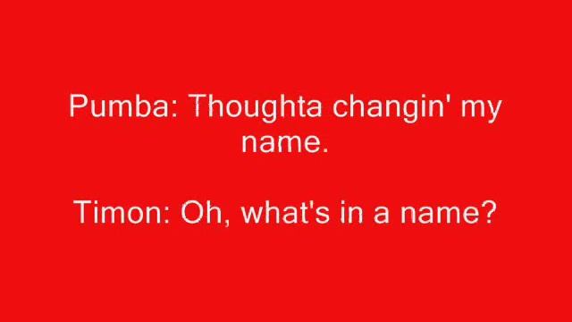 The lion king music and lyrics смотреть онлайн