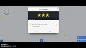 Euclidea 1.7 Inscribed Square Solution new Version  Solution 3 stars