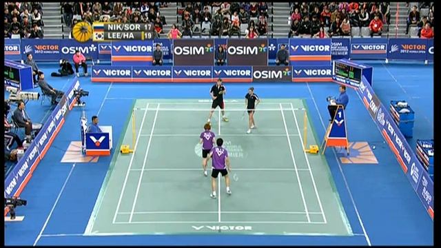 Semi Finals - XD - Lee Y.D  / Ha J.E vs A. Nikolaenko / V. Sorokina - 2012 Victor Korea Open смотреть онлайн