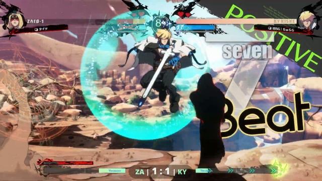 GGST ▰ Churara | Tyurara (Ky) vs Tights (Zato). Guilty Gear Strive High Level Gameplay