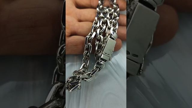 Якорная  серебряная цепь 120 грамм от производителя