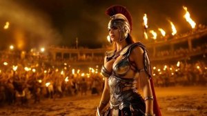 Гламурная женщина-гладиатор в стиле 1950-х годов Panavision 70 Часть 3