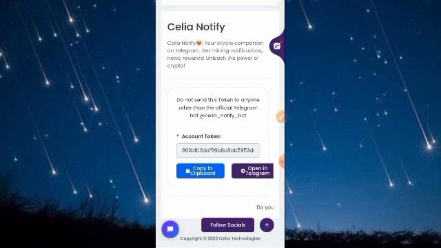 Celia Mining app account verification complete update смотреть онлайн