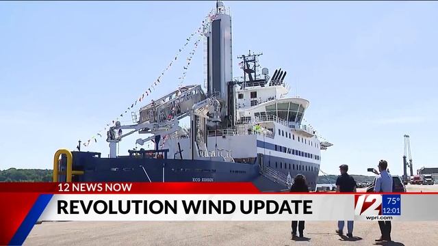 Officials unveil first American offshore wind vessel смотреть онлайн