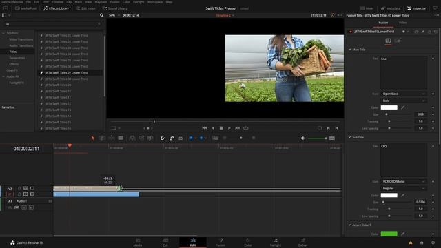 Swift Titles For DaVinci Resolve