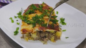 Запеканка с фаршем и картофелем в духовке / Рецепт запеканки с фаршем и картофелем под сыром