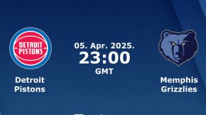 05.04.2025 | Детройт Пистонс — Мемфис Гриззлис | Pistons at Grizzlies