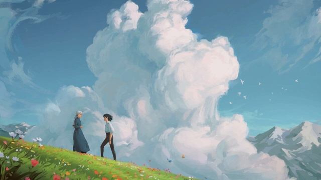 Howl's Moving Castle Theme (slowed + reverb) - 1 hour version смотреть онлайн