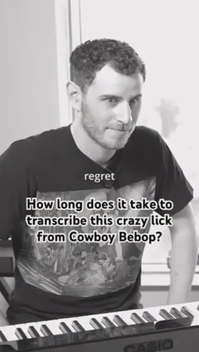 Как быстро профессиональный джазовый музыкант сможет подобрать этот сумасшедший BeBop на слух 