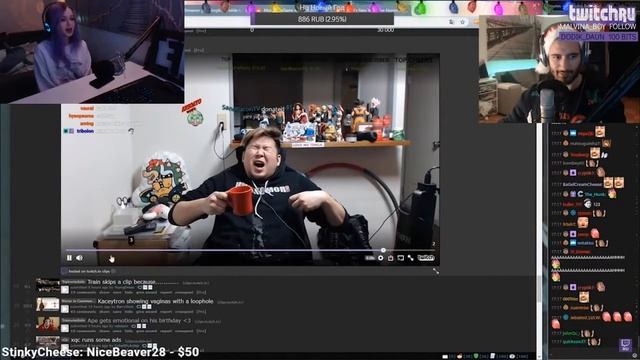 AVDEECH смотрит Топ Моменты с Twitch | Опять на Жепу Смотришь? | Папич Взял Гирю -Вебка смотреть онлайн