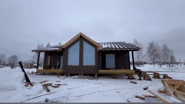 Перенос каркасного дома!