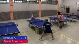 Власов Д (МС) VS Астафьев А, Турнир по настольному теннису,  игра за 1-2 место в Сысерти, 2025
