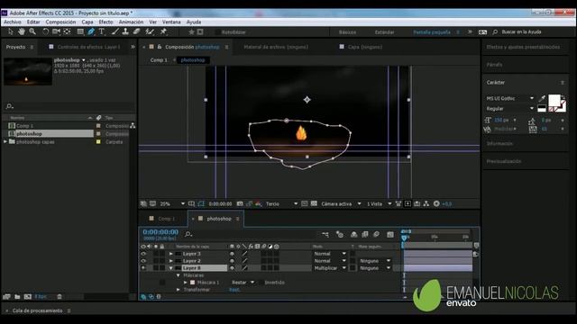 Como hacer efecto Flameo Hoguera | DigitalPainting смотреть онлайн