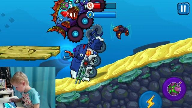 Car Eats Car 3. Прохожу босса Черепаху и Баракуду на Карокопе смотреть онлайн