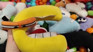 играем в букву С алфавит лор, мягкие игрушки алфавита лора, alphabet lore для детей