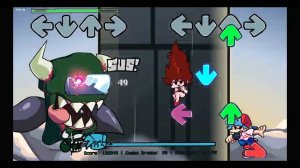 Прохождение FNF против Impostor Among Us V4 без музыки (невидимый Boiling Point)