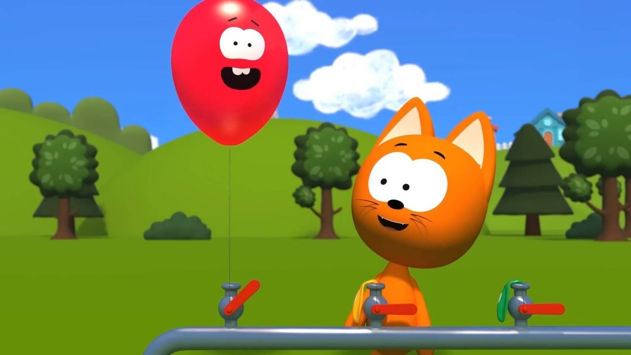 Приключения котенка Тома | Цветные шарики 🎈
