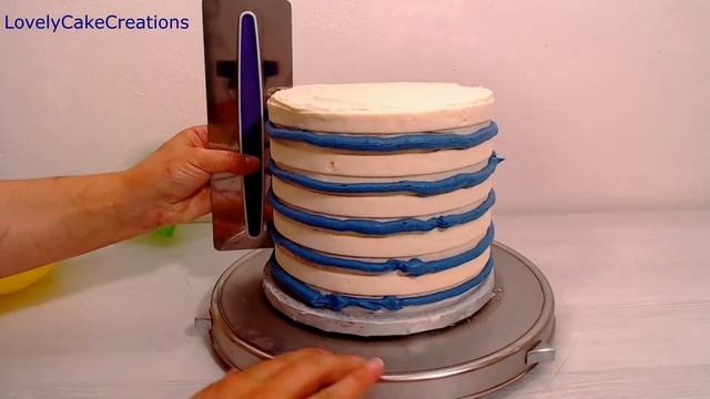Sunflower Cake Idea I Striped cake Idea