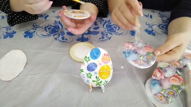 Мастер - класс "Пасхальное яйцо в технике декупаж" смотреть онлайн