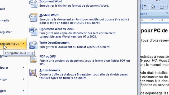 Convertir un fichier WORD en PDF sans logiciel en 3 clics