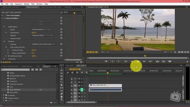 Curso Premiere Pro CC - Suavizando Movimento de Câmera (Panorâmicas) Cap 32 смотреть онлайн