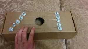 Гусли из картонной коробки своими руками