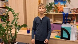 Дмитрий Ч. 3-М класс читает стихотворение М.Исаковского Вишня