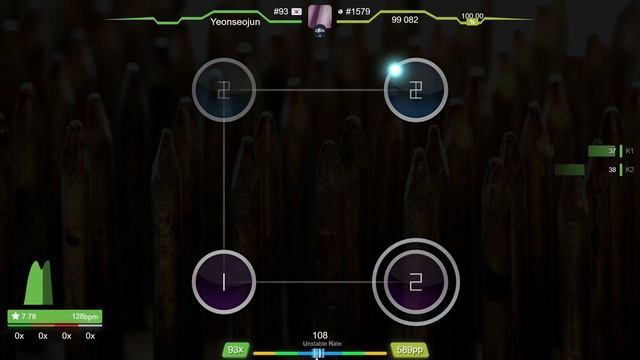 [8.20⭐] Yeonseojun | Charlie Darker - Nail Gun [SQUARES ARE COOL ar10] +EZHD 99.45% {FC} - osu!