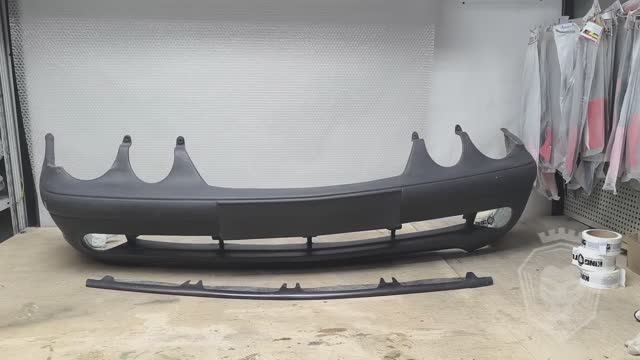 Передний бампер AMG Mercedes clk w208 рестайлинг 1999-2003 смотреть онлайн