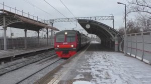 Электропоезд ЭД4М-0363 (ТЧ-7) скоростной пригородный поезд "РЭКС-экспресс" №7114 Москва - Раменское.