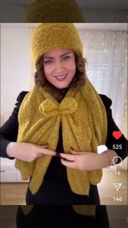 Пелерина из шарфа