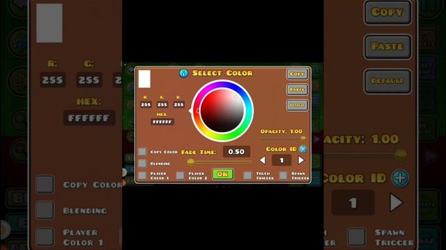 Как сделать чтобы фон во время игры менялся в geometry dash