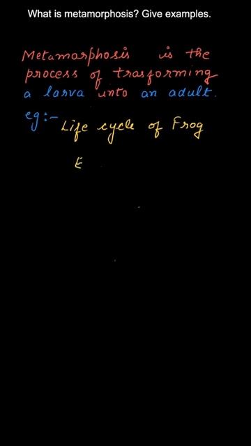 What is metamorphosis? Give examples, Exercise 9.2, Q.8, Class 8, NCERT, Science смотреть онлайн
