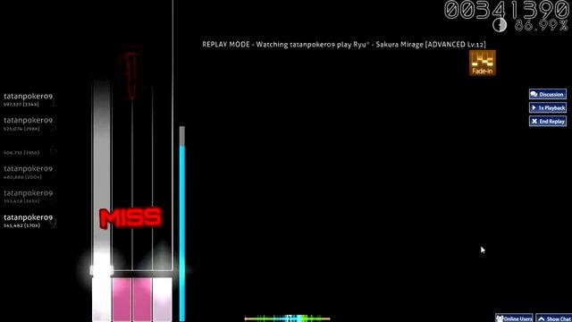 osu!mania - Ryu* - Sakura Mirage[ADVANCED Lv.12]{Fade in} смотреть онлайн
