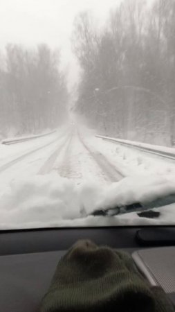 на летней резине в снегопад ❄️