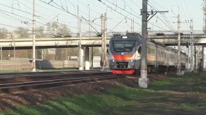 Электропоезд ЭП2Д-0154 (ЦППК) пригородный поезд №6589 Ипподром - Перово.