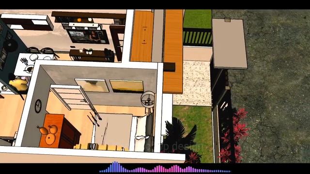 30SQM. BUNGALOW HOUSE WITH 1 BEDROOM MODERN HOUSE DESIGN WITH FLOOR PLAN смотреть онлайн