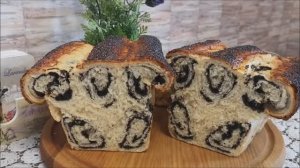 Выпечка с маком.НЕЖНОЕ дрожжевое тесто.Вкусные булочки с маком \РУЛЕТ ЦВЕТОЧЕК