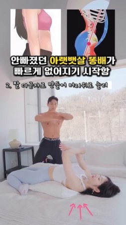 안빠졌던 아랫뱃살 똥배가 빠르게 없어짐 #뱃살운동 #골반스트레칭