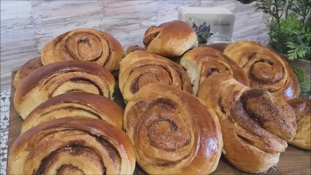 Булочки с корицей. Воздушные как пух домашние булочки. Выпечка и кулинария