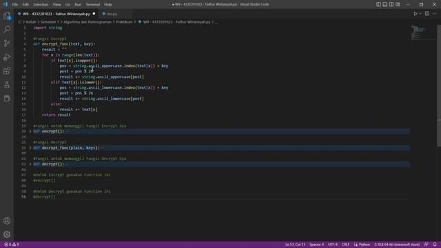 Membuat Program Caesar Cipher menggunakan Python - Programming and Coding #2