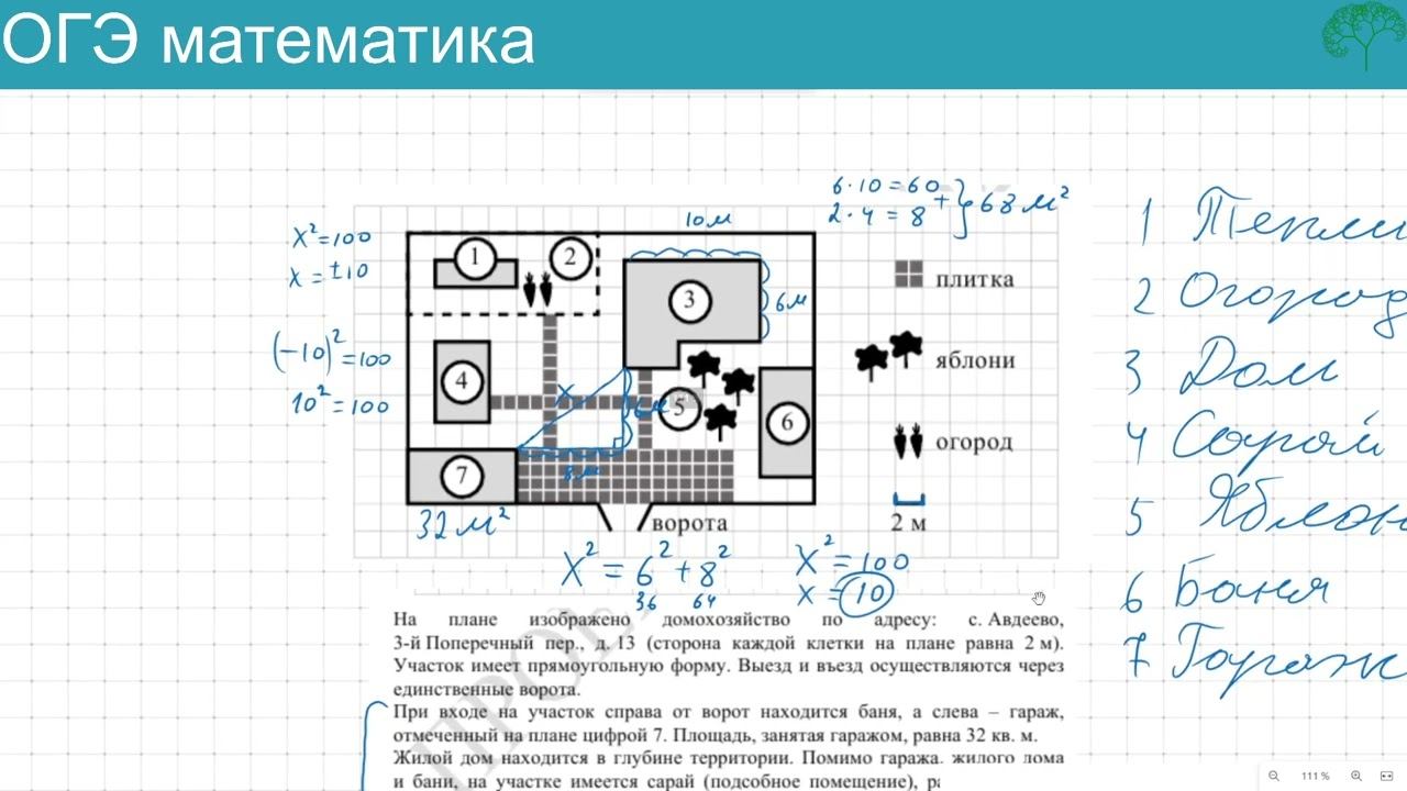 Решение ДЕМО варианта ОГЭ по математике