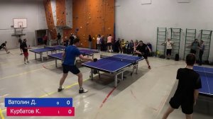 Курбатов К. VS Ватолин Д, Турнир по настольному теннису в Сысерти, март 2025