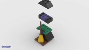 🧙_♀️🎃Как построить Ведьму из LEGO. Witch 40070 #tutorial #lego #bricklady #hallowe