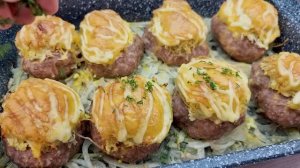 Котлета с картофелем и сыром в духовке, семья сыта и довольна_ простые идеи для обеда или ужина
